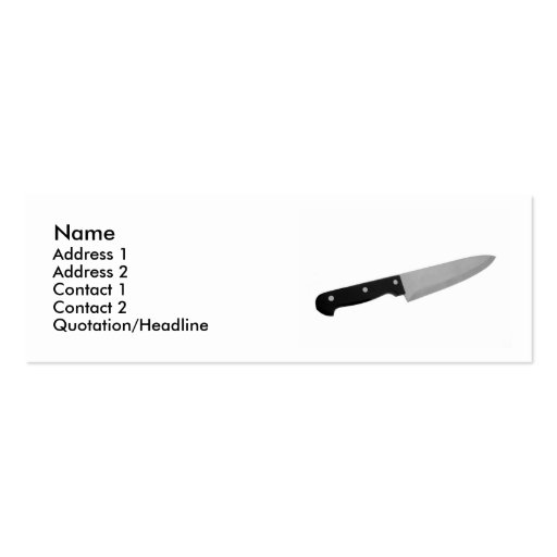 Knife Business Card