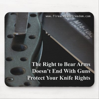 Knife Rights Mousepad by firearmsandfreedom