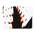 knife shadow postcard