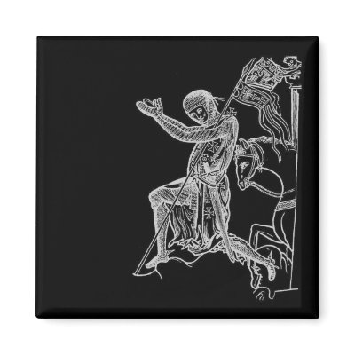 Knight 13th Century Fridge Magnet by MiaBellezza