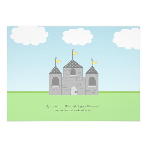 Knight and Princess Twins Joint Party Invitation