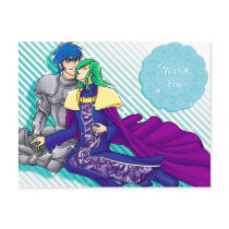 Knight and Wizard -01- postcards