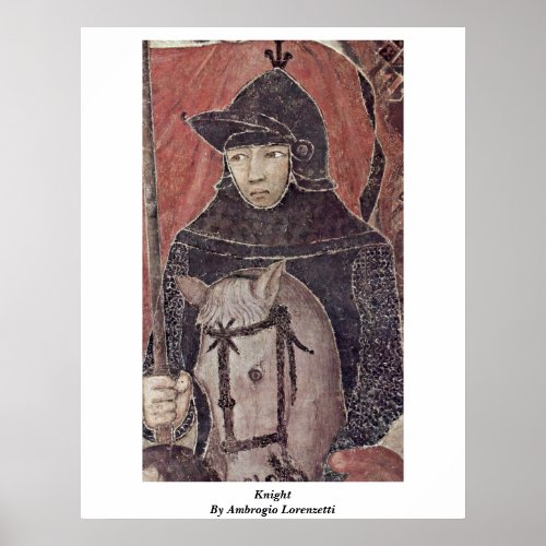 Knight By Ambrogio Lorenzetti Posters