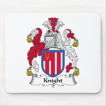 Knight Family Crest mousepads