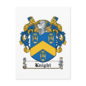 Knight Family Crest postcards by coatsofarms Knight Family Crest postcards