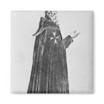 Knight Hospitaller in the original habit Refrigerator Magnets