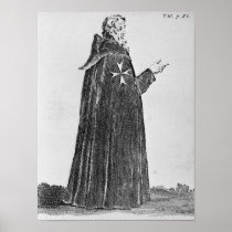 Knight Hospitaller in the original habit Posters