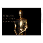 Knight in Shining Armor Greeting Cards