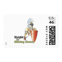 knight in shining armor postage stamps