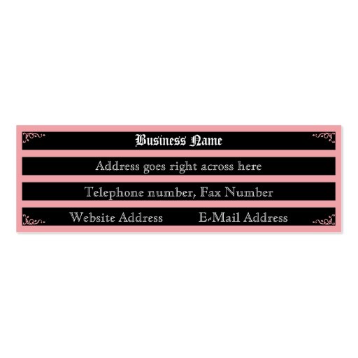 Knight In Shining Armour Business Card (back side)