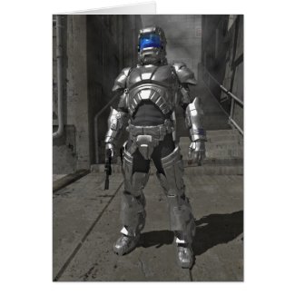 Knight In Shining Space Armour Greeting Card