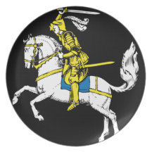 Knight in Yellow Armour Plates
