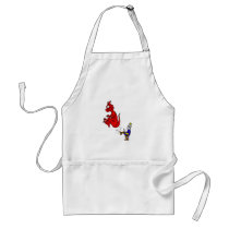 Knight Kicking Dragon Apron