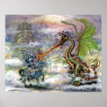 Knight n Dragon Print