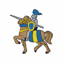 Knight On Horse embroidered shirts