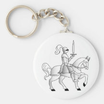 Knight On Horseback Key Chain