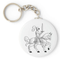 Knight On Horseback Key Chain