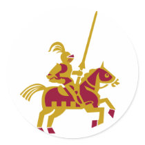Knight On Horseback stickers by alternateworlds Knight On Horseback stickers