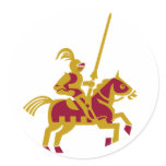 Knight On Horseback stickers