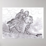 KNIGHT STALKING by Floyd Lewis Poster
