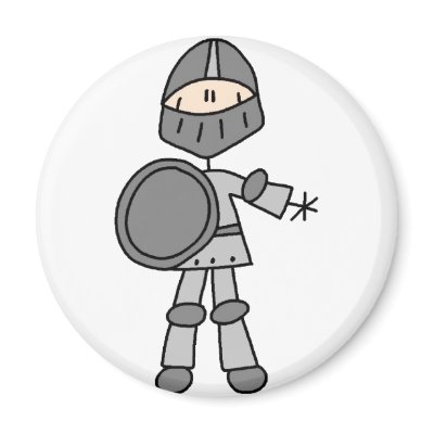 Knight Stick Figure Magnet by stick_figures