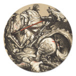 Knight vs. Dragon Sticker