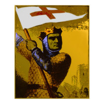 Knight with Flag posters by PastLives Knight with Flag posters