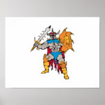 Knight with Shield and Sword Posters