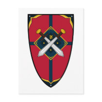 Knights Shield Postcard by markmurphycreative Knights Shield Postcard