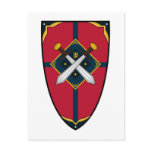 Knights Shield Postcard