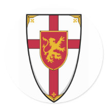 Knights Shield Sticker
