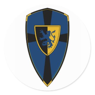 Knights Shield Sticker sticker
