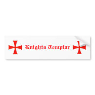 Knights Templar Bumper Sticker