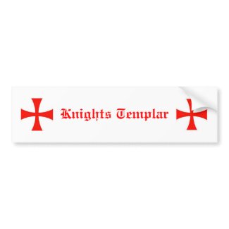 Knights Templar Bumper Sticker bumpersticker