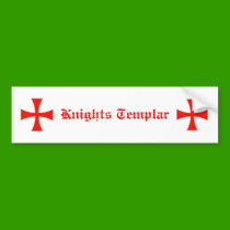 Knights Templar Bumper Sticker bumper stickers