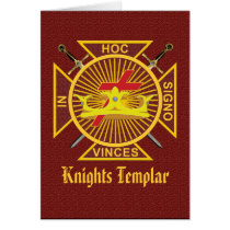 Knights Templar Card by masonicshop Knights Templar Card