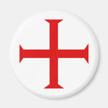 Knights Templar Cross Fridge Magnets