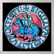 Knights Templar Seal Posters