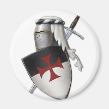 Knights Templar shield Magnets