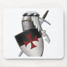 Knights Templar shield Mousemat