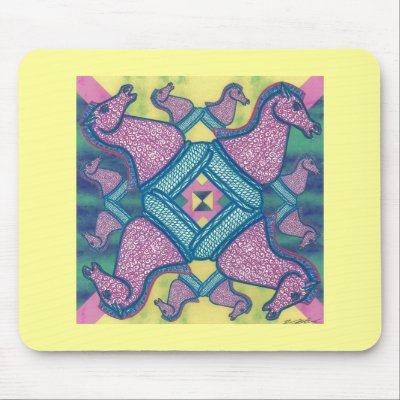 Knights with multicolor mouse pads by victoria_masters