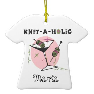Knit-A-Holic Personalized Ornament ornament