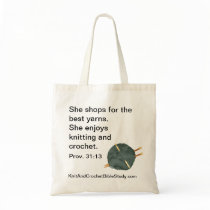 Knit and Crochet Tote Bag bags