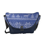 knit blue messenger bags
