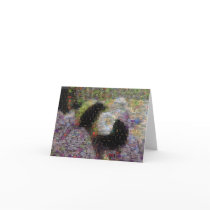 Knit Bumble Bee Mosaic Card