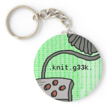 .knit.g33k. keychain