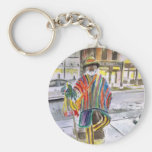 Knit Guy on Main St.  Ann Arbor, Michigan Key Chains
