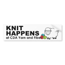 Knit Happens bumper sticker bumper stickers