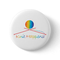 Knit Happens Pinback Button