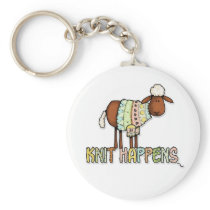 knit happens keychain